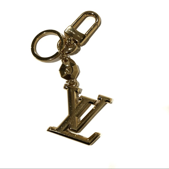 Auth Louis Vuitton Facettes M65216 Logo Gold Key & Bag Charm Keychain Key Holder - Picture 6 of 15